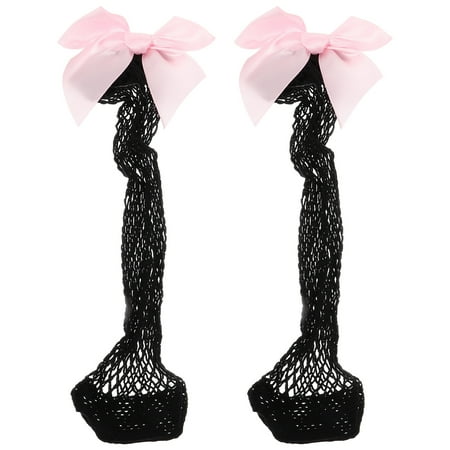 

1 Pair of Baby Girls Socks Kids Mesh Socks Bow Fish Net Ankle High Socks Bow Short Socks