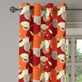 thumbnail image 2 of Ambesonne Modern Grommet Curtain, Spiral Abstract Stripes, 50" x 96", Orange Ruby Ivory, 2 of 6