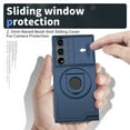 thumbnail image 3 of for Samsung Galaxy S23 Ultra Case with Kickstand Sliding Camera Cover, Military Grade Shockproof Portective Compatible with MagSafe Wireless Charger Slim Case Cover for Samsung Galaxy S23 Ultra, Blue, 3 of 6
