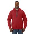 thumbnail image 1 of Fruit Of The Loom Mens Sofspun Hooded Sweatshirt, M, Brick Heather, 1 of 8