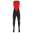 thumbnail image 3 of inlzdz Combinaison Intégrale une Pièce pour Homme, Justaucorps, Fermeture Éclair au Dos, Sans Manches, Extensible, Rouge, G, 3 of 7