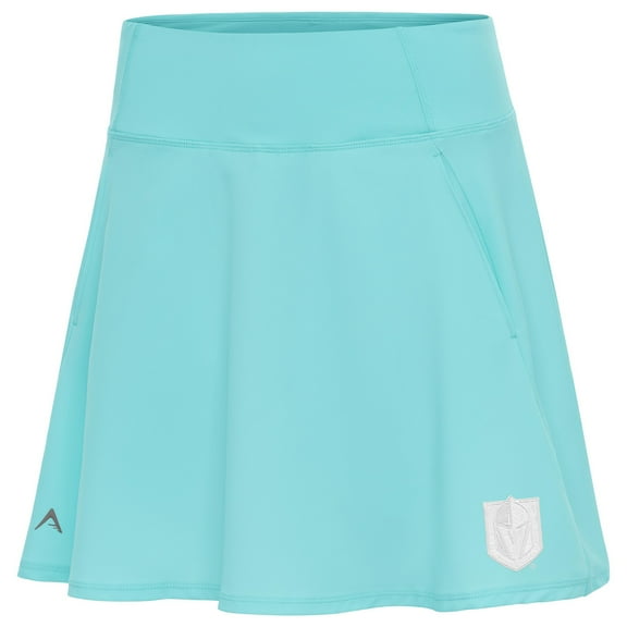 Women's Antigua Powder Blue Vegas Golden Knights White Logo Chip Skort