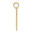 thumbnail image 2 of 14k Yellow Gold Textured Polished Finish R.N Charm Pendant, 2 of 4