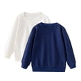 thumbnail image 2 of YUNAFFT Blouse à Manches Longues pour Filles Imprimé Floral Col Rond Coton Confort Extensible Tenue Décontractée 4-12 Ans, 2 of 7