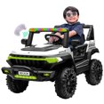 thumbnail image 1 of Camioneta Montable Eléctrico Con Control Remoto para niña niño con asientos de piel carro Todo terreno BCX-7 Enyz Led neon y muticolor Música Bluetooth edades de 2 a 5 años, 1 of 8