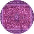 thumbnail image 1 of Ahgly Company Indoor Round Persian Purple Traditional Area Rugs, 8' Round, 1 of 4