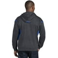 thumbnail image 3 of Sport-Tek F246 Sweat à Capuche en Polaire Tech Colorblock, Graphite Heather & True Royal Blue - Medium, 3 of 4
