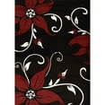 thumbnail image 2 of Ebern Designs Begonia Black Daiquiri Rug, 2 of 2