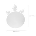 thumbnail image 2 of Mobutofu 1 Set Reflective Mirror Decor Acrylic Wall Mirror for Bedroom Living Room, 2 of 8