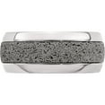 thumbnail image 4 of 10mm Gr Ti Beveled w/ Gray Crete Insert Band, 4 of 5