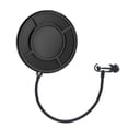 thumbnail image 1 of Yanmai Microphone Wind Screen Pop Filter Round Shape Mic Wind Shield Screen Double Layer Metal Mesh with Stand Clip for Broadcasting Recording Vocals Studio, 1 of 7