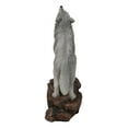 thumbnail image 3 of Woodlands Wildlife Mystical Alpha Gray Wolf Howling to The Moon Figurine Decor, 3 of 8