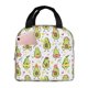 thumbnail image 1 of Easygdp Avocado Playing Music Bolsa Térmica Premium - Tela Oxford Impermeable, Gran Capacidad, Bolsillo Frontal, Unisex para Trabajo, Escuela, Actividades al Aire Libre y Picnics, 1 of 8