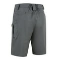 thumbnail image 3 of Wyobmus Men's Waterproof Tactical Shorts Outdoor Cargo Shorts Lightweight Quick Dry Stretch Breathable Hiking Fishing Cargo Shorts S-2Xl Gray, 3 of 3