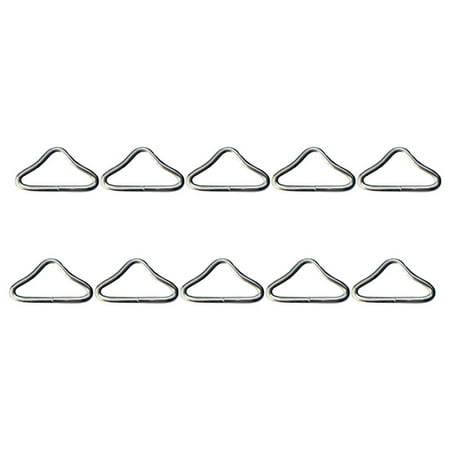 

NUOLUX Triangle Ring Trampoline Buckle Iron Bed Ring Steel Stainless Bungee Rings Rings Buckles Bandage Connector Jumping