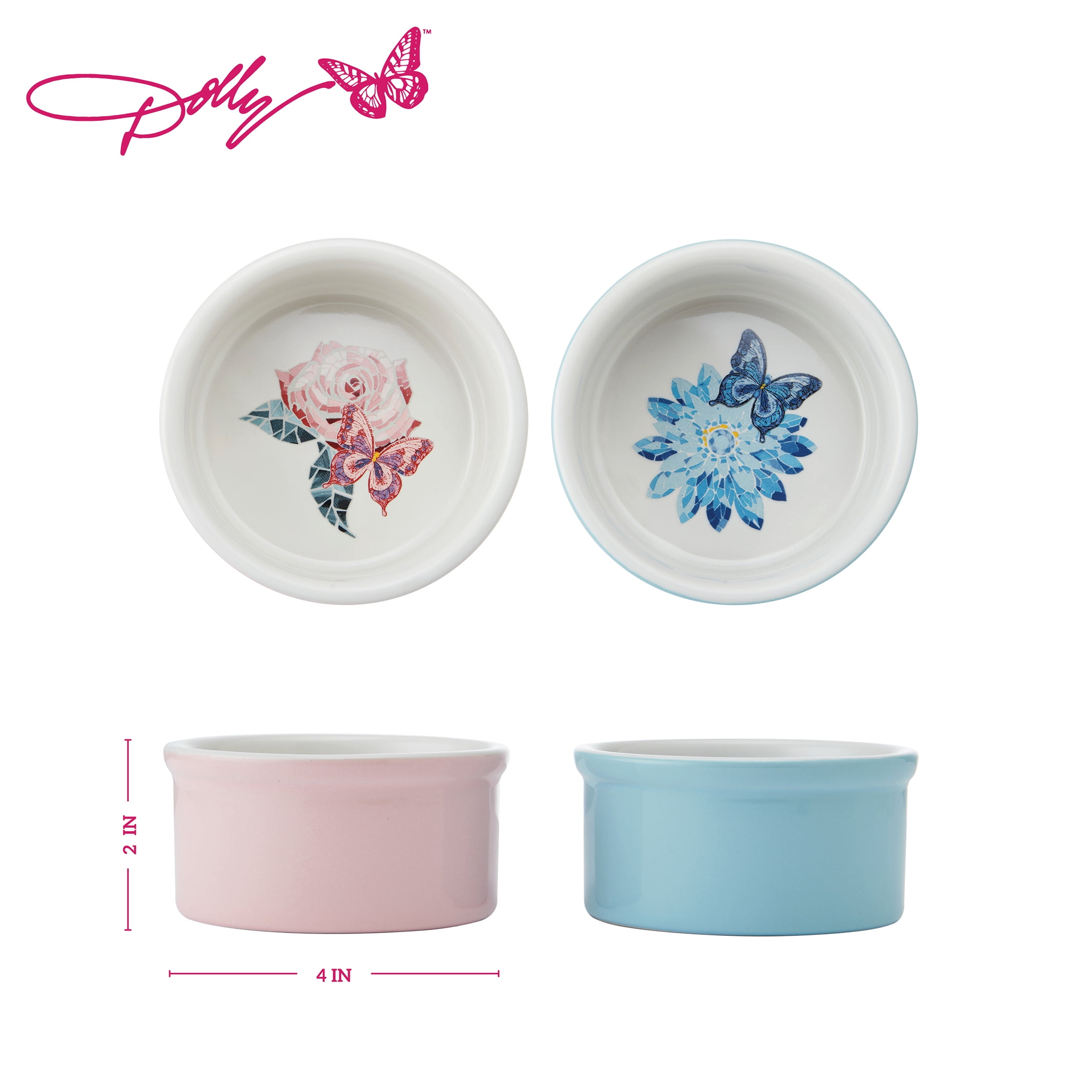 Dolly Parton 7 oz Round Ramekins (2 Count)
