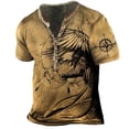 thumbnail image 4 of Camisetas Vintage para hombre, camiseta de manga corta con estampado 3D de barco, Top de navegación de gran tamaño, ropa de calle Punk, 4 of 4