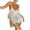 White, variant on gakvbuo Summer Dresses for Women 2022 Plus Size Dress Dress Tassel Sleeveless Dress V-Neck Solid Color Short Skirt Fashion Party Evening Mini Sequin Dresses