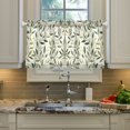 thumbnail image 2 of Yayeee Kitchen Curtains Light Filtering 27"x36" Rod Pocket Short Cafe Window Panel, Lush Greenery, 2 of 7