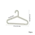 thumbnail image 3 of 10 Pack Plastic Clothes Hangers Adult Size Durables Avoid Slip Clothes Hanger Space Saving, Usupdd 10 Pack Plastic Clothes Hangers, 3 of 6
