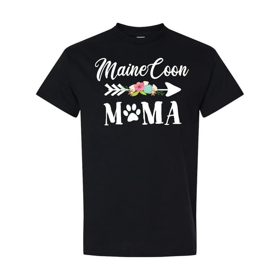 Inktastic Maine Coon Mama with Flowers and Arrow T-Shirt