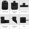 thumbnail image 7 of Honeycomb Bee Starry Bee Honey Reusable Grocery Bags Shopping Totes Foldable Washable Pouch Handbag Storage Bag, 7 of 7