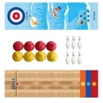 thumbnail image 3 of Juego de de shuffleboard de bolos de mesa para viajes de fiesta en interiores al aire libre Bolas rizadas de 26 mm, 3 of 8