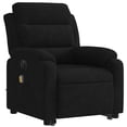 thumbnail image 4 of vidaXL Electric Stand up Massage Recliner Chair Black Velvet, 4 of 6