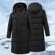 thumbnail image 4 of Ceisia Men's casual solid color hooded zipper coat pocket long Gift sleeve outerwear, 4 of 8
