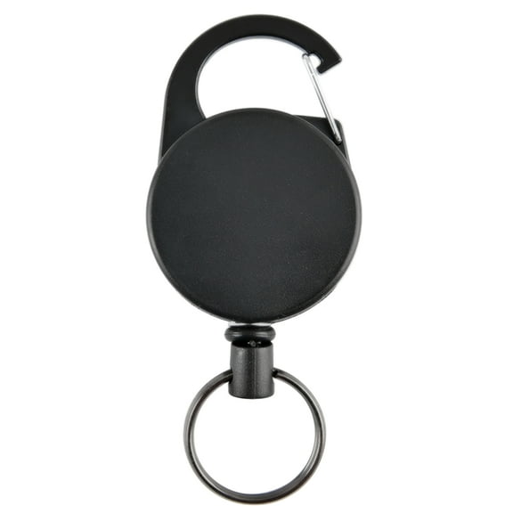 UNTERING 60CM Multifunctional Roll Retractable Keychain Bag Recoils ID-Card Holder Keyring Keychain Stainless Steel Rope Keyring