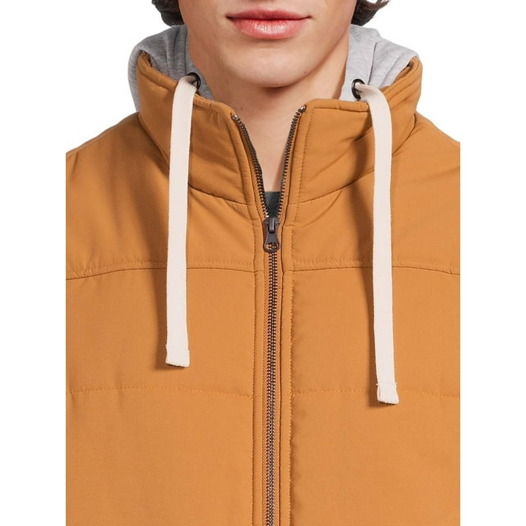 George Men's and Big Men's Hooded Vest, Sizes S-3XL