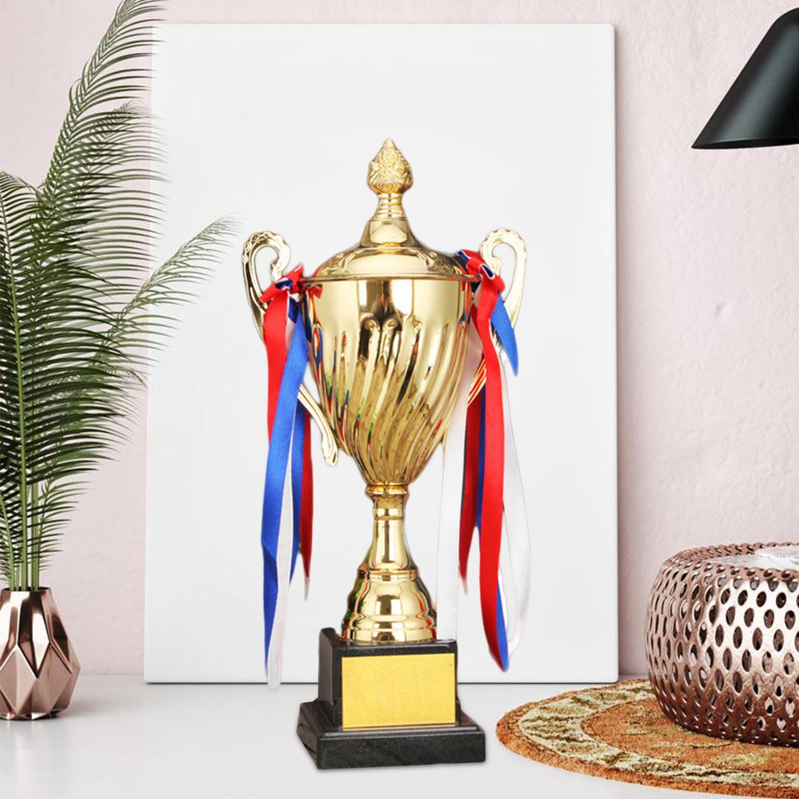Award Trophy with Ribbon Decor Winning Trophies Kids Small Trophies