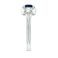 thumbnail image 5 of Angara Natural 1.6 Ct. Blue Sapphire Solitaire Ring in Sterling Silver for Women (Ring Size: 5), 5 of 12