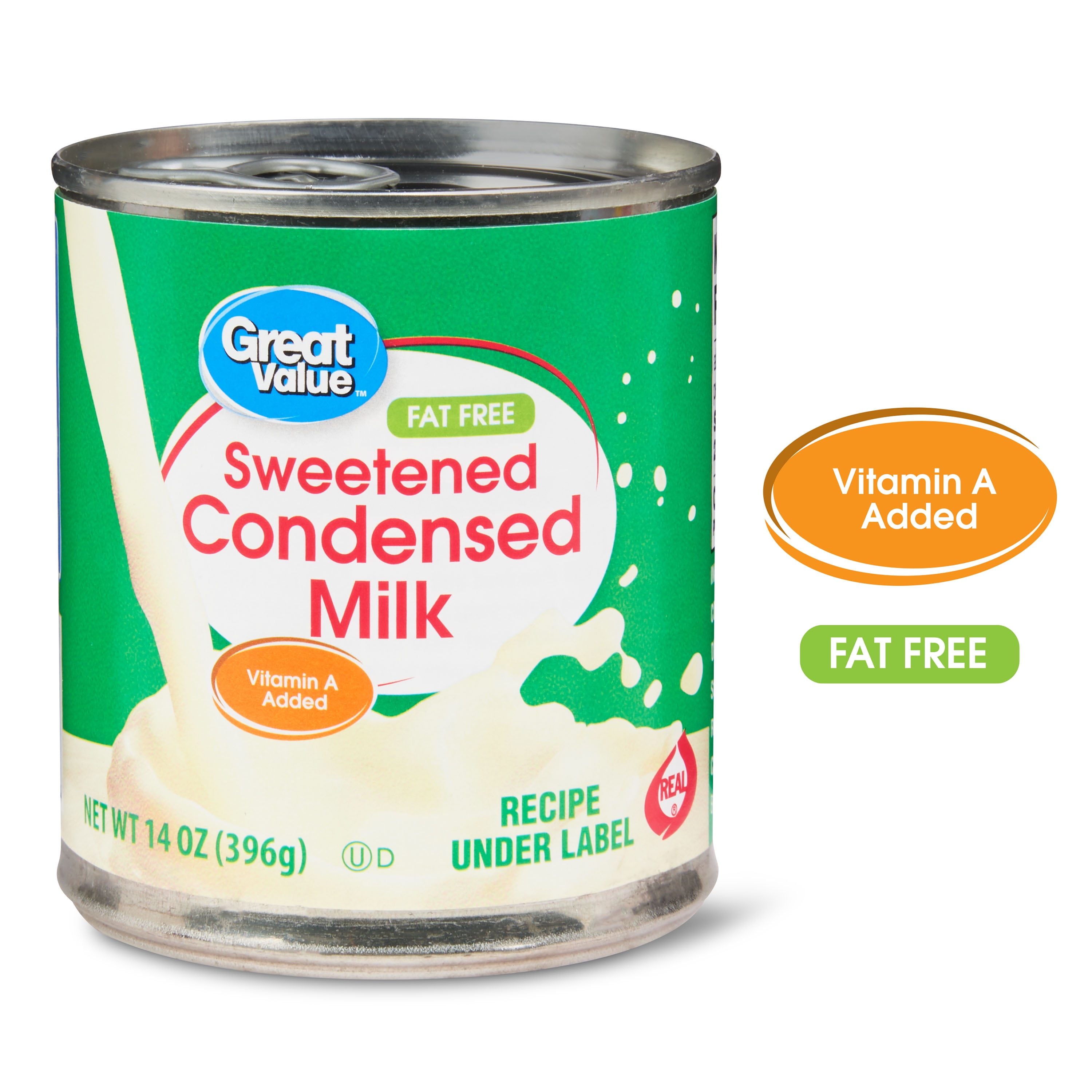 Great Value Fat Free Sweetened Condensed Milk 14 Oz 4 Pack - Walmartcom
