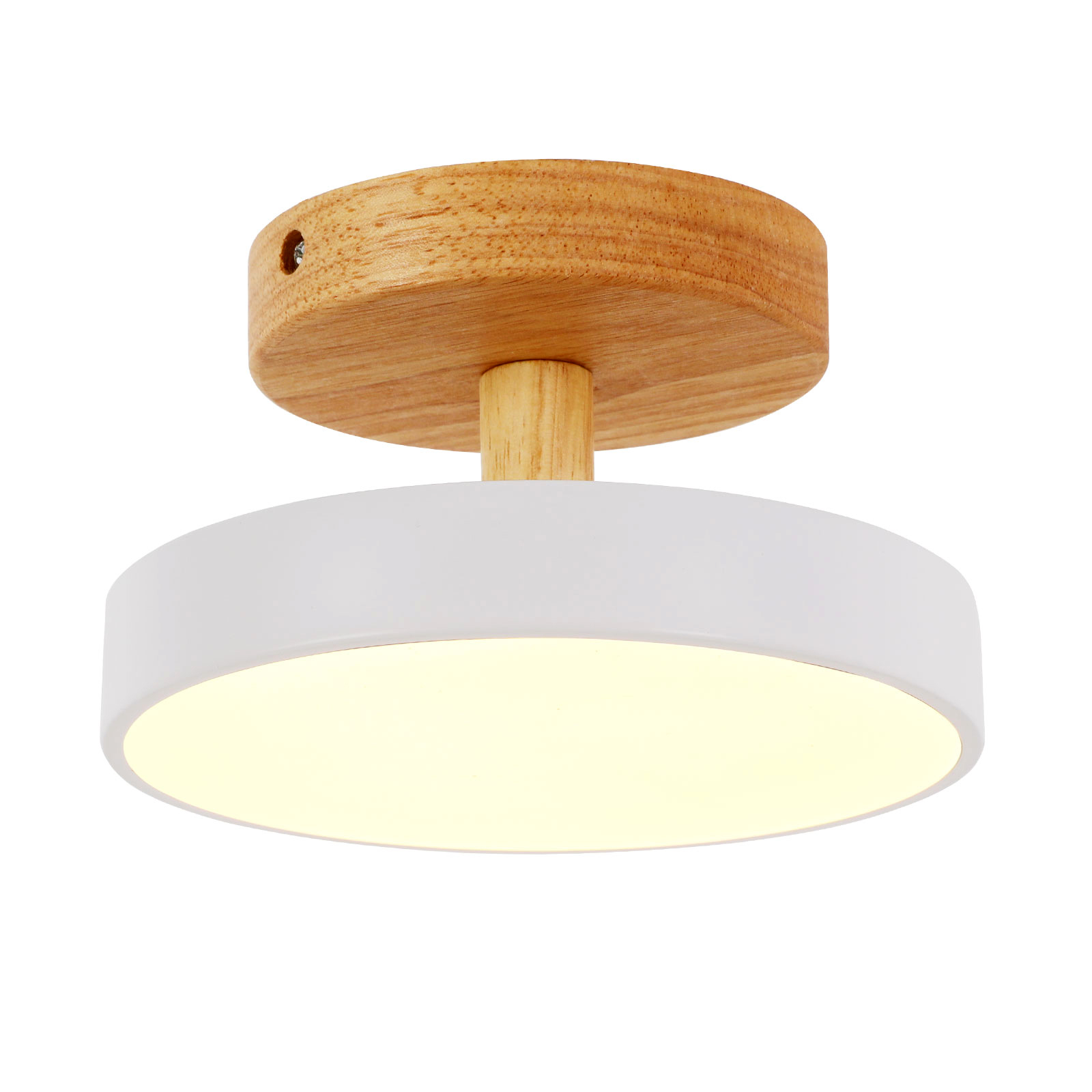 Ceiling Light, Ceiling Mount Light Fixture, Wide Voltage Ceiling Lamp with Three Light Colors