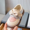 thumbnail image 6 of Boys Girls Lace Up Shoes Toddler Little Kids School Dress Shoes (Toddler/Little Kid) Beige 6.5, 6 of 7