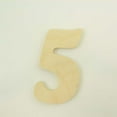 thumbnail image 1 of Package of 1, 12 Inch X 1" Baltic Birch "5" Plywood Numbers In The Goudy Heavy Font | Thick For Art & Craft Project, Made in USA, 1 of 1