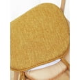thumbnail image 3 of U - Shaped Chair Cushion for Dining Chairs, Single Chair Cushion with Ties & Non - Bottom, Washable Cotton - Linen Cover, 3cm Memory Foam, Colorful Pad for Kitchen/Dining Room,Yellow,1PCS, 3 of 6