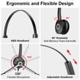 thumbnail image 2 of Auriculares USB Voistek con micrófono para ordenador portátil o PC, 2 of 8
