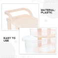 Key Drawer Unit TITINICE mobile organizer cart Two-Tier Cream Transparent Plastic ...