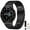Black, variant on Comvin Compatible With Samsung Galaxy Watch 7/6/5/4 Bands 40mm 44mm/Watch 6 Classic 47mm 43mm/Watch 5 Pro Bands 45mm for Women Men, Stainless Steel Metal Charm Straps