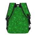 thumbnail image 4 of Balery Green Glitter Mochila Escolar Impresa, Mochila Ligera para Viajes Casual, Mochila Duradera y Cómoda Multifuncional, Mochila para Laptop-One Size, 4 of 5