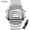 Silver, variant on SKMEI Men's Watch, Rectangular Sport Watch with Analog Digital Dual Display, Stopwatch Alarm Date and EL Backlight
