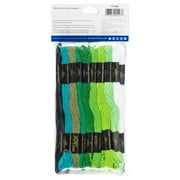 Coats & Clark Garden Greens Embroidery Floss Value Pack - 6-Strand, 36 Skeins Per Package, For Crafting & Sewing