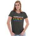thumbnail image 4 of Marriage Is Gay LGBTQ Rights Pride Womens Slim Fit Graphic Tee Brisco Brands L, 4 of 4