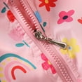thumbnail image 5 of Kids Baby Toddler Girls Cartoon Spring Outerwear Windbreaker Zipper Hooded Jackets Coat 3-8 Years, 5 of 10