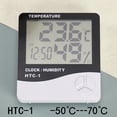 thumbnail image 2 of Higrómetro Digital LCD de temperatura y humedad HTC-1 pantalla grande, más preciso, Monitor de termómetro interior para habitación de invernadero, 2 of 5