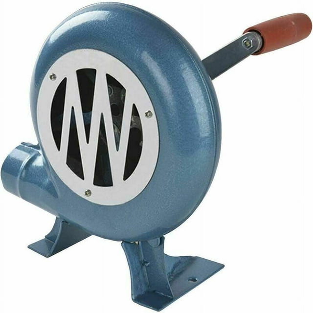 Soplador manual para barbacoa, soplador de aire con hierro fundido de alta calidad para fogatas, accesorio de manguera opcional para control de flujo de aire personalizado