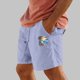 thumbnail image 3 of Pantalones Cortos para Hombre Cintura Elástica con Bolsillos Color Sólido Casual Cordón Suelto Pantalones Cortos de Ejercicio, 3 of 4