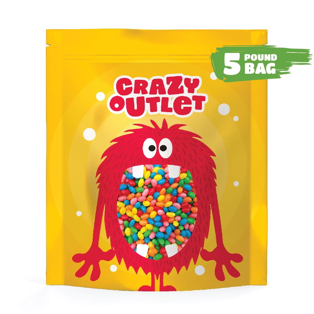Tiny Jelly Beans - Bird Eggs Easter Candy, Assorted Fruit Flavors, Bulk Pack 5 Pounds
